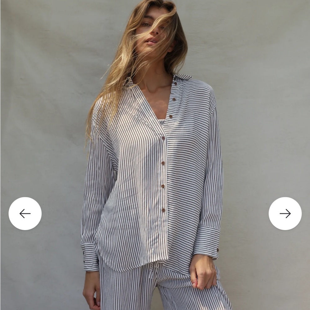 Stone Fox Swim Layla Button Down M/L